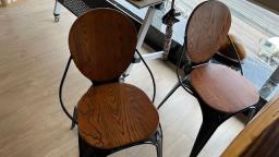 Dining table with 8 chairs solid wood image 2