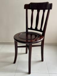 Glass top rosewood dining table  chairs image 4
