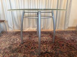 Glass-topped dining table  4 chairs image 3