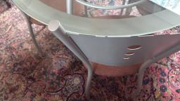 Glass-topped dining table  4 chairs image 5