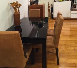 Glass Topped Dining Table and 4 chairs image 2