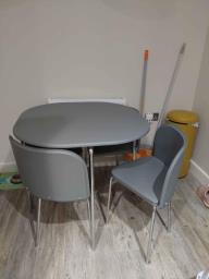 Grey Dining Table With 4 Chairs image 2
