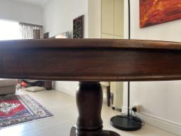 Indigo solid teak wood dining table image 4
