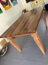Indonesian solid teak dining table image 2