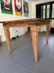 Indonesian solid teak dining table image 3
