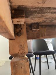 Indonesian solid teak dining table image 4