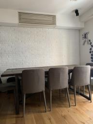 Industrial Dining Table with Iron Legs image 3