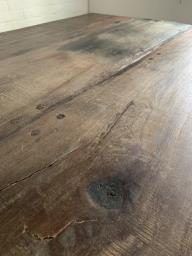 Industrial Dining Table with Iron Legs image 7