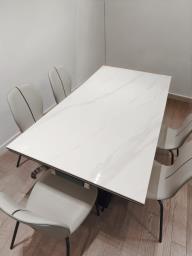 Modern Slate Dining Table with 6 Chairs image 4