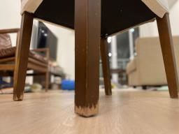 Muji wooden table  6 chairs image 5