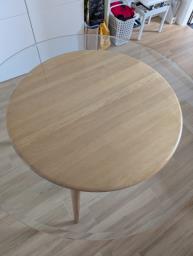 Solid Oak Round Dining Table image 2