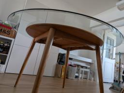 Solid Oak Round Dining Table image 3