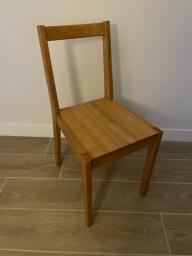 Solid Wood Muji Dining Table  4 Chairs image 5