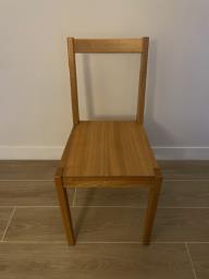 Solid Wood Muji Dining Table  4 Chairs image 6