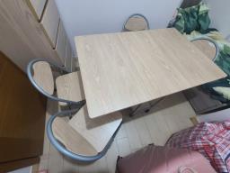 Wing Foldable Table with 4 Chairs image 4