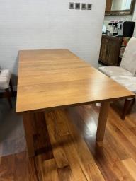 Wooden dining table and 4 Comfy chairs image 4