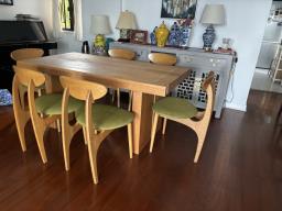 Wooden Dining  Table with 6 Chairs image 1