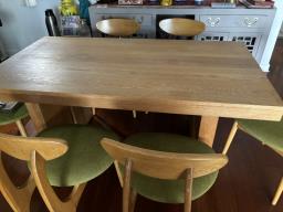 Wooden Dining  Table with 6 Chairs image 2