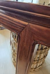 Yellow rosewood dining table image 3