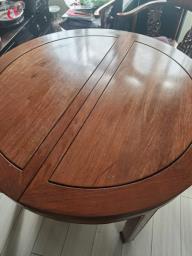 Yellow rosewood dining table image 4