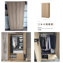 2 doors wardrobe Ikea image 3