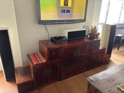 2 ladder shaped cabinets image 1