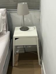 2 metal bedside tables image 1