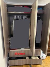 3 doors wardrobe image 2
