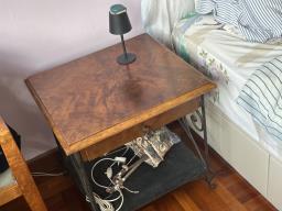 A pair of wooden bedside tables image 3