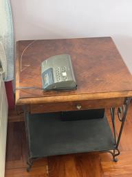 A pair of wooden bedside tables image 4