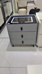 bedside table with 3 drawers image 1