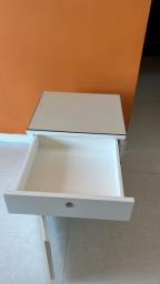 Bedside table with glass top image 6