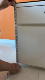 Bedside table with glass top image 5