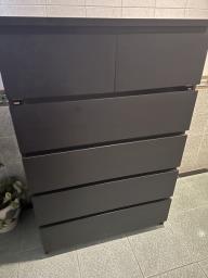 Dark brown chest of drawers image 2