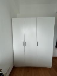 Double size white wardrobe image 1