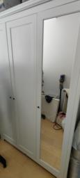 Free Ikea 3 door wardrobe with mirror image 2