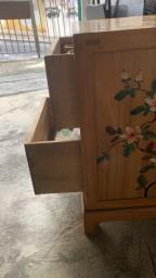 Hand painted Camphor wood bedside Table image 3
