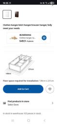 Ikea 2 door wardrobe image 3