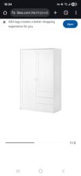 Ikea 2 door wardrobe image 4