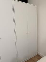 Ikea 2 Door White Wardrobe - Like New image 1