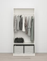 Ikea 2 Door White Wardrobe - Like New image 4