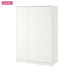 Ikea 3 Door White Wardrobe - Like New image 3