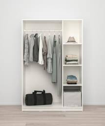 Ikea 3 Door White Wardrobe - Like New image 4