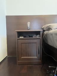 Ikea Bedside Cabinets x 2 Dark Walnut image 1