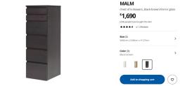 Ikea Malm 6 drawer with mirror image 2