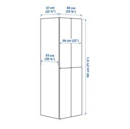 Ikea Platsasmåstad Wardrobe  White image 3