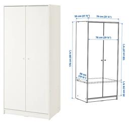 Ikea Wardrobe with 2 Doors like new image 1