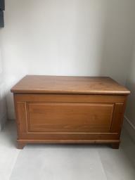 Ikea wooden storage chest image 1