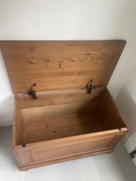 Ikea wooden storage chest image 2