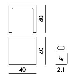 Kartell Clear Acrylic Side Table image 2